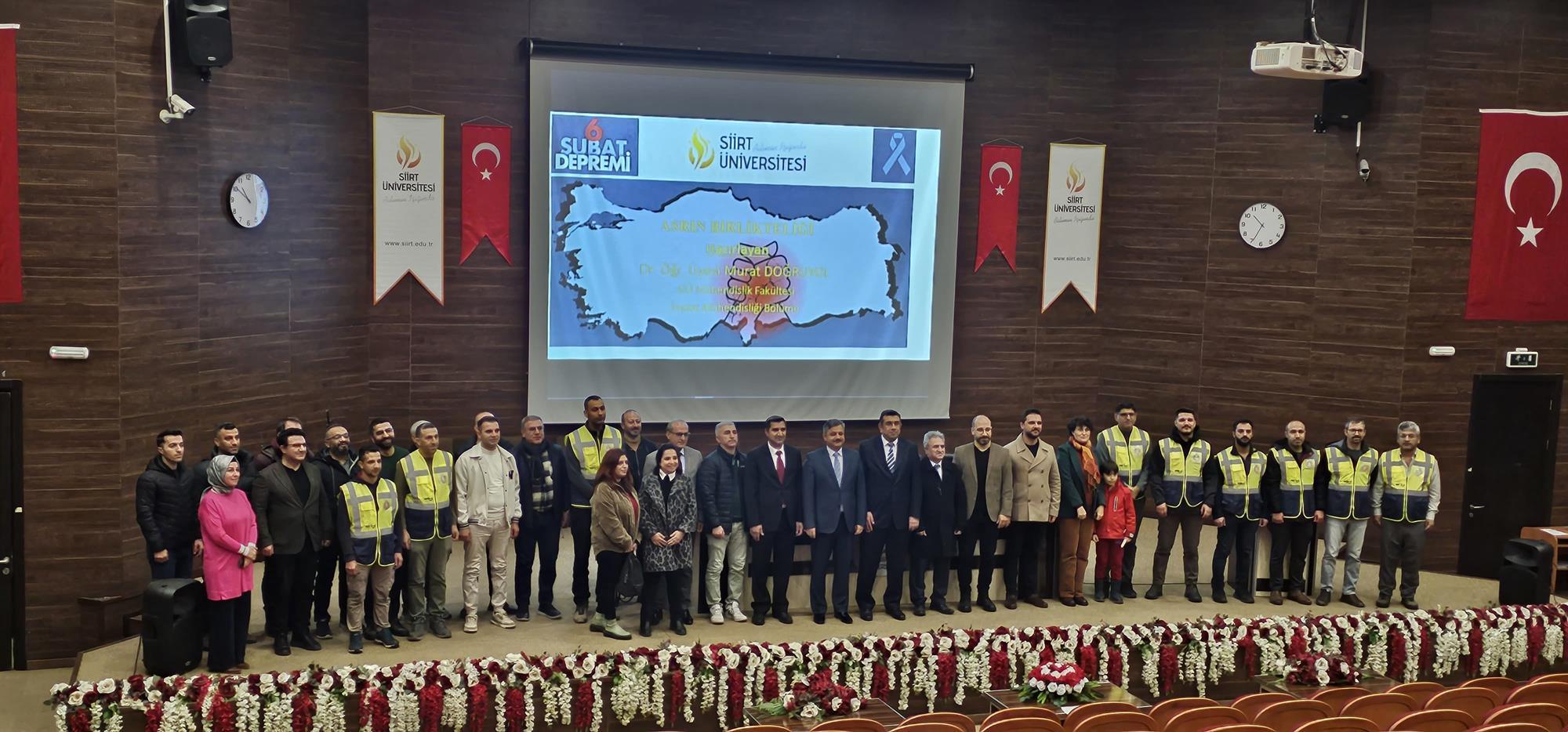 Fakültemizde Asrın Birlikteliği (6 Şubat Kahramanmaraş Depremleri) konulu etkinlik düzenlendi