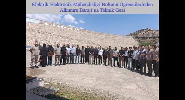 Elektrik-Elektronik Mühendisliği Bölümü Öğrencilerinden Alkumru Barajı’na Teknik Gezi