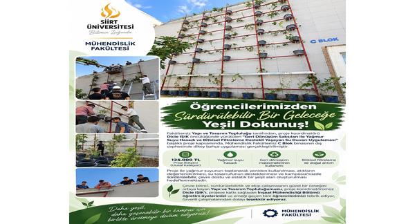 Siirt Üniversitesi Öğrencilerinden Sürdürülebilir Bir Geleceğe Yeşil Dokunuş